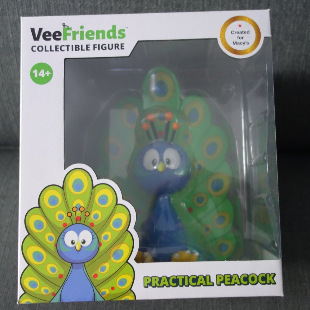 VeeFriends Practical Peacock Collectible Figure Made for Macy's